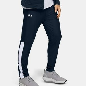 Under Armour Men's Twister Athletic Pants XLarge Track Pants Navy Blue & White